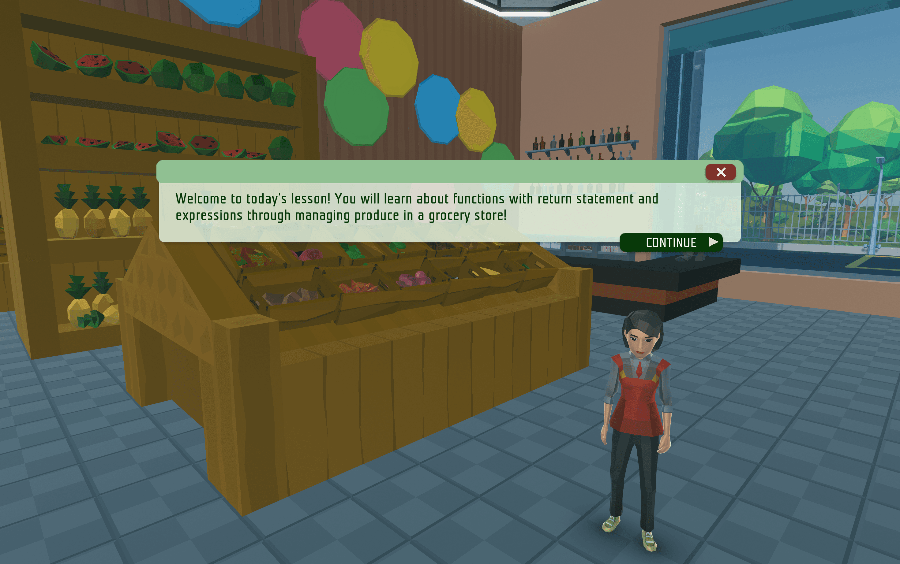 Expressive Shopkeeper
